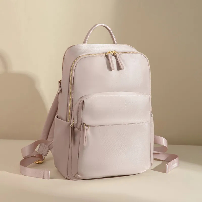 PAYOT Oxford Backpack Unisex Pink/Apricot/Gray/Black-1