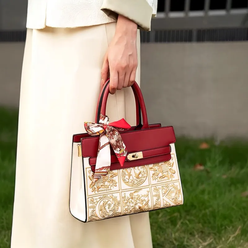 PAYOT PU Wedding Bag One Shoulder Handbag Regular Women's Burgundy-2