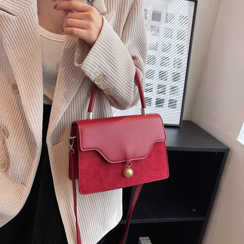 PAYOT PU One Shoulder Handbags Regular Women's Burgundy-7