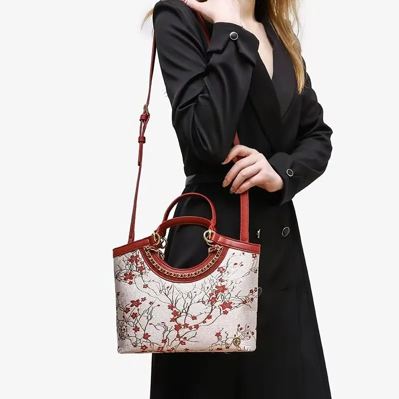 PAYOT Artificial Leather Wedding Handbag Shoulder Bag Regular Women's Burgundy-5