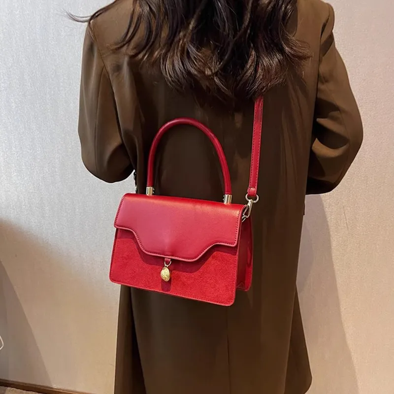 PAYOT PU One Shoulder Handbags Regular Women's Burgundy-11