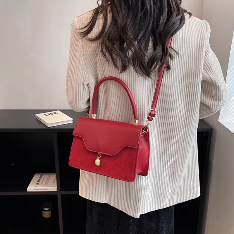 PAYOT PU One Shoulder Handbags Regular Women's Burgundy-5
