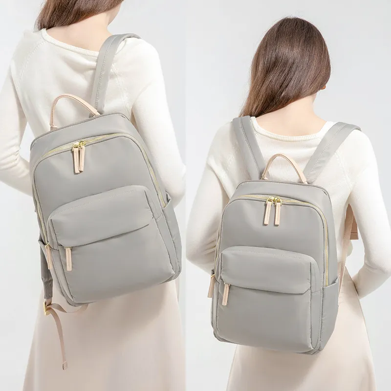 PAYOT Oxford Backpack Unisex Pink/Apricot/Gray/Black-8