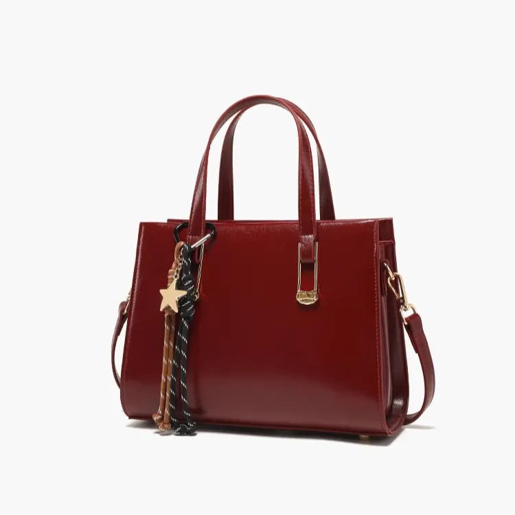PAYOT Microfiber Synthetic Leather Wedding Bag Shoulder Bag Crossbody Bag Handbag Regular Women's Burgundy-4