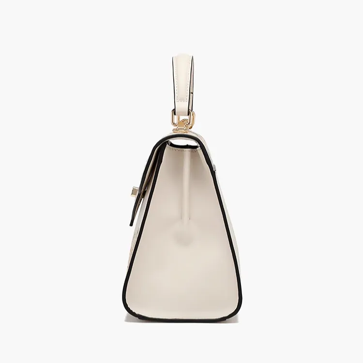PAYOT Synthetic Leather Shoulder Bag Crossbody Bag Handbag Regular Women's Ecru-3