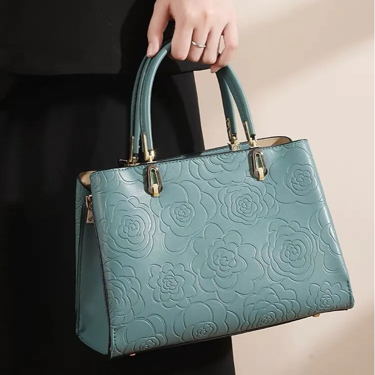 PAYOT Synthetic Leather Wedding Bag Shoulder Handbag Regular Women's Blue/Burgundy-4