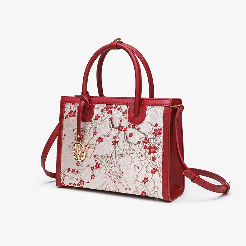 PAYOT Microfiber Synthetic Leather Bride Wedding Bag Shoulder Bag Crossbody Bag Handbag Regular Women's Burgundy-2