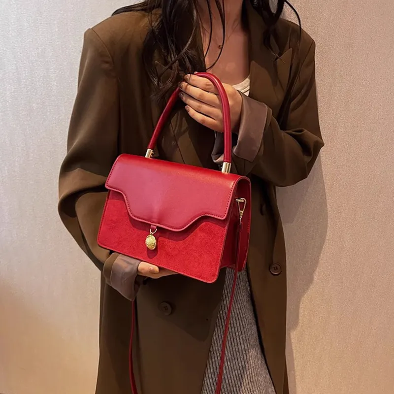 PAYOT PU One Shoulder Handbags Regular Women's Burgundy-10