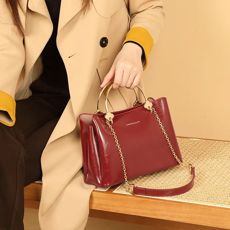 PAYOT Microfiber Synthetic Leather One Shoulder Handbag Regular Women's Burgundy-1
