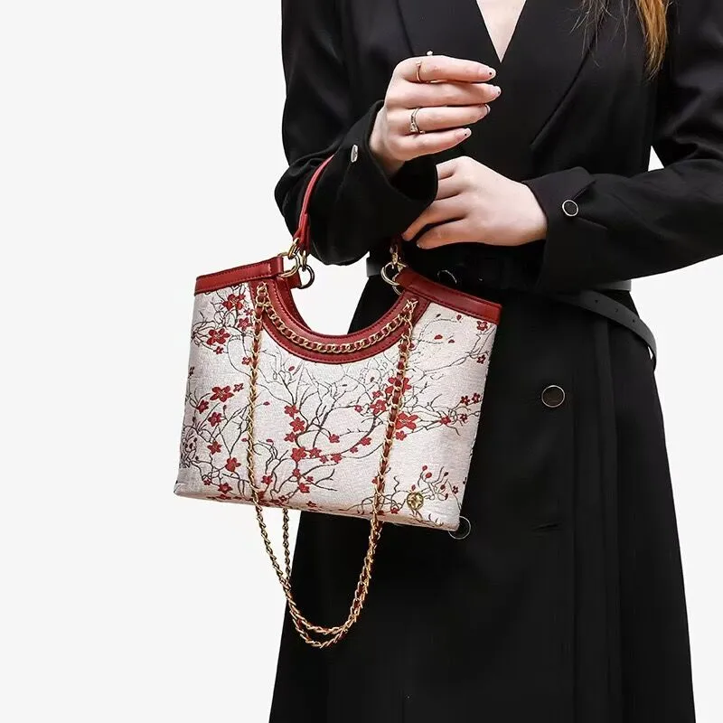 PAYOT Artificial Leather Wedding Handbag Shoulder Bag Regular Women's Burgundy-6