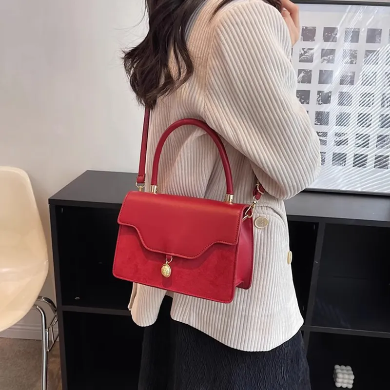 PAYOT PU One Shoulder Handbags Regular Women's Burgundy-4