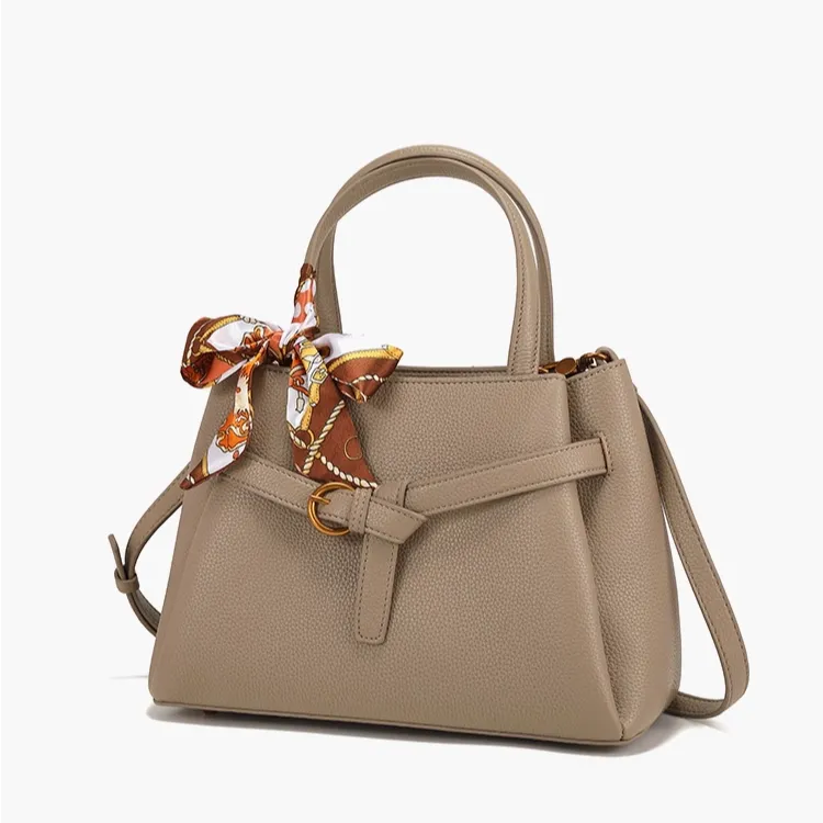 PAYOT Microfiber Synthetic Leather Handbag Regular Women's Elephant Gray-1