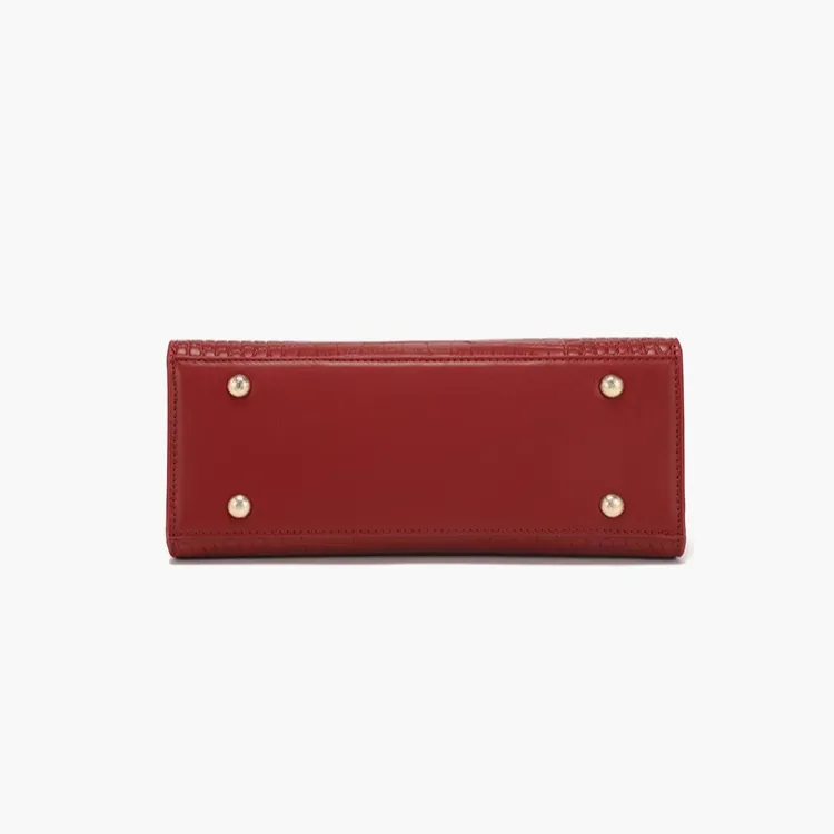 PAYOT Microfiber Synthetic Leather Wedding Bag Shoulder Bag Crossbody Bag Handbag Regular Women's Burgundy-4