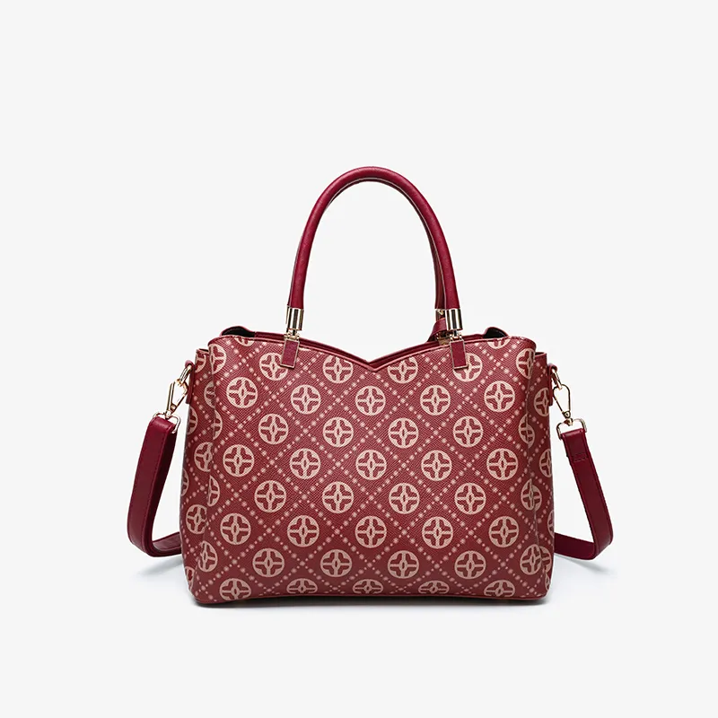 PAYOT Microfiber Synthetic Leather Wedding Bag One Shoulder Portable Crossbody Regular Women's Burgundy-2