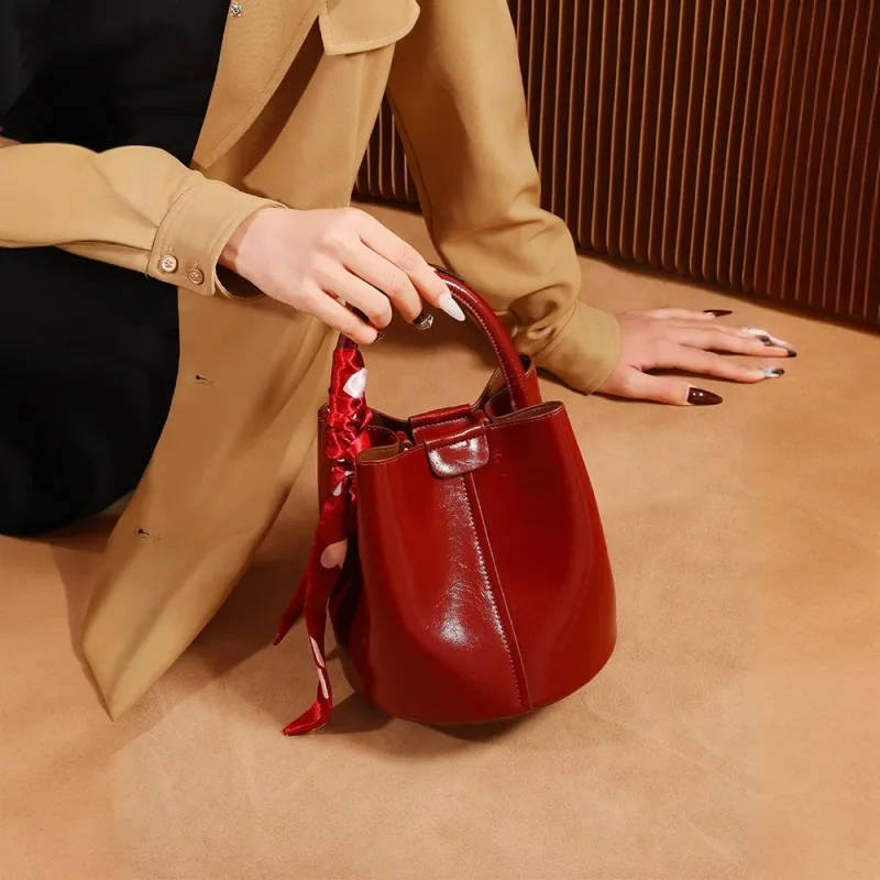 PAYOT Microfiber Synthetic Leather Shoulder Bag Crossbody Bag Handbag Regular Women's Burgundy-6