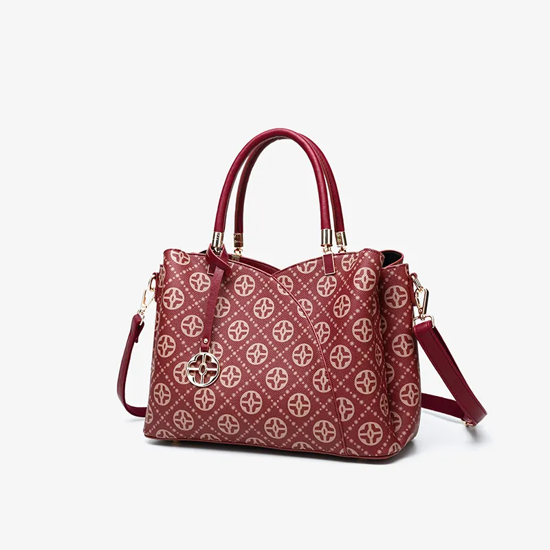 PAYOT Microfiber Synthetic Leather Wedding Bag One Shoulder Portable Crossbody Regular Women's Burgundy-1