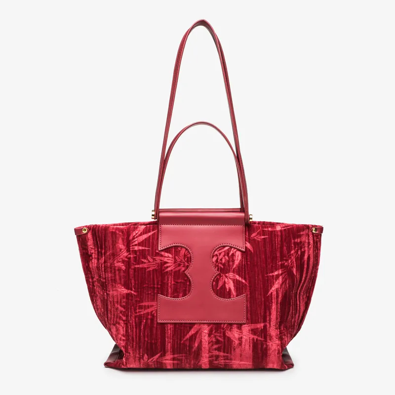 PAYOT Fabric Bonded Microfiber Synthetic Leather Wedding Bag One Shoulder Handbag Regular Women's Burgundy-2