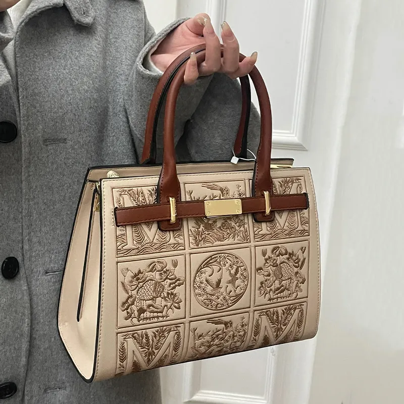 PAYOT Pu Shoulder Bag Crossbody Bag Handbag Regular Women's Apricot-9