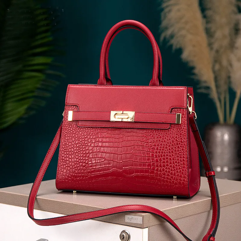 PAYOT Cow Leather Handbag Regular Women's Apricot/Burgundy-7
