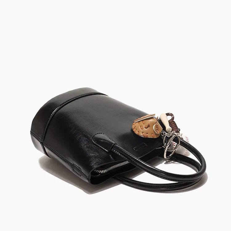 PAYOT Microfiber Synthetic Leather Handbag Regular Women's Burgundy/Brown/Black-8
