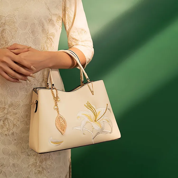 PAYOT PU One Shoulder Handbags Regular Women's Ecru/Apricot-3