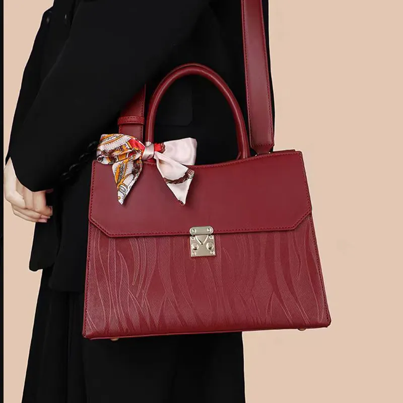 PAYOT PU Wedding Bag, Shoulder Bag, Crossbody Bag, Handbag Regular Women's Burgundy-3