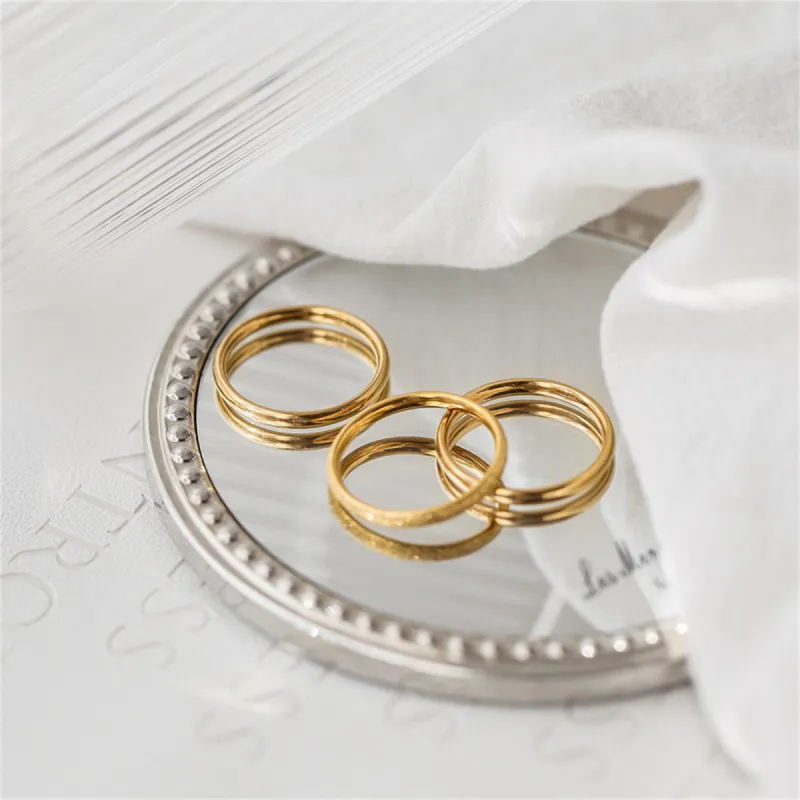 SGM Titanium Steel Rings Unisex-3