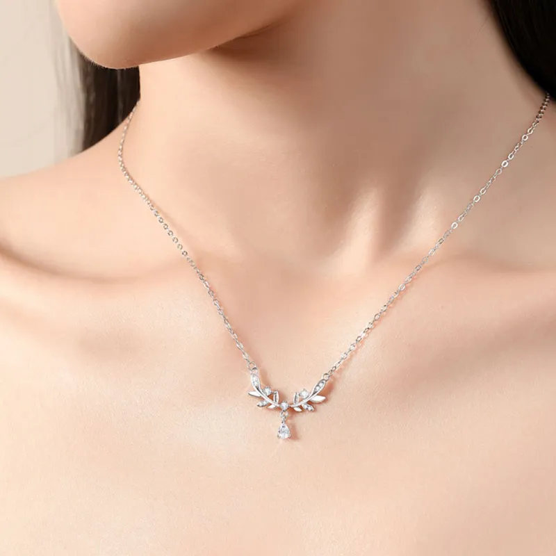 Mr. Shang S999 Fine Silver Wheat Niche Refined Premium Girls' Necklace Women's-8