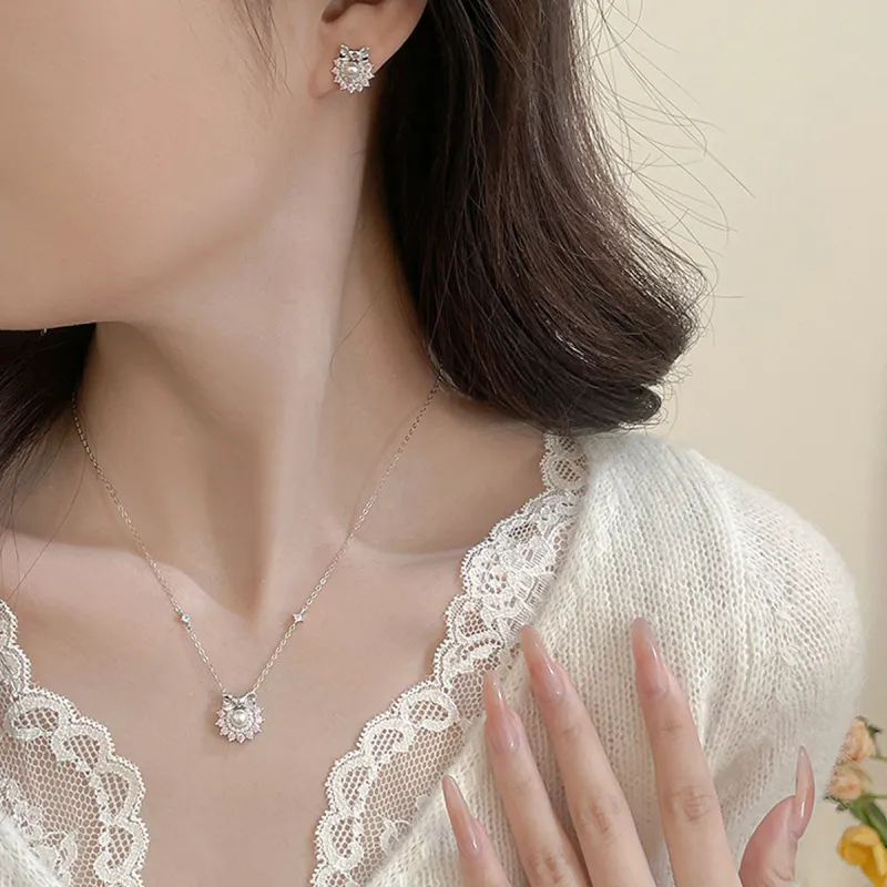 SGM 925 Sterling Silver Necklaces Women's-3