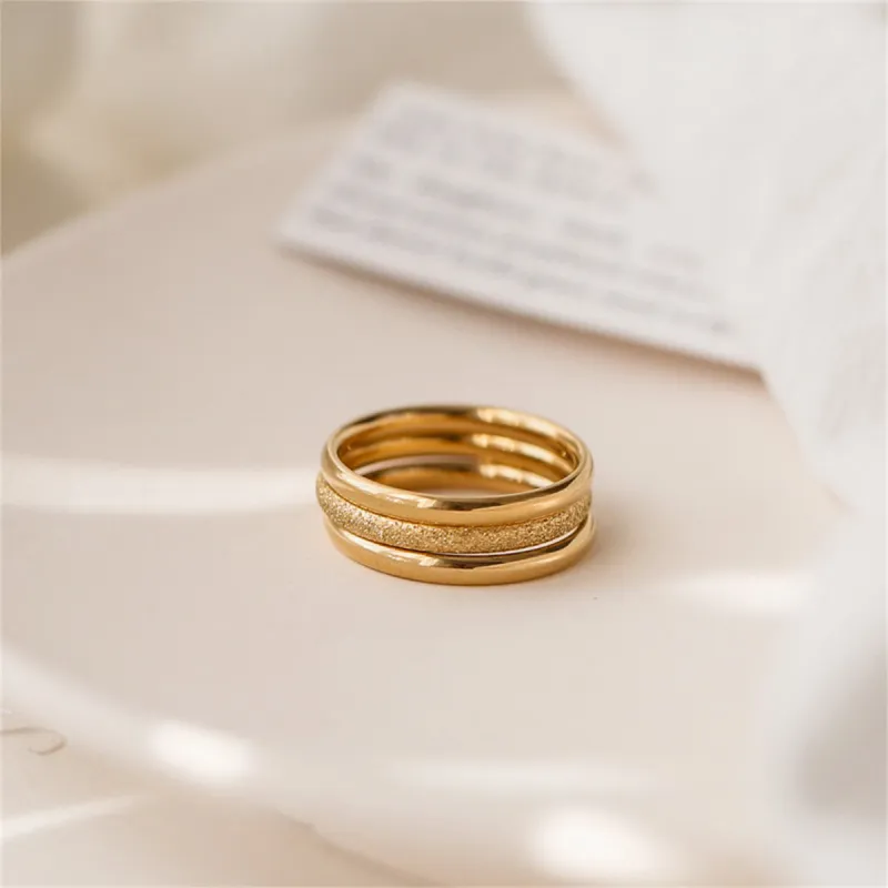 SGM Titanium Steel Rings Unisex-5