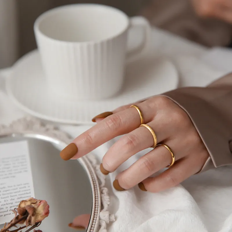 SGM Titanium Steel Rings Unisex-7