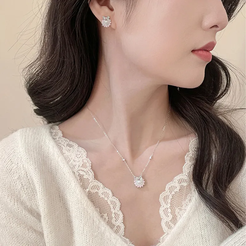 SGM 925 Sterling Silver Necklaces Women's-4