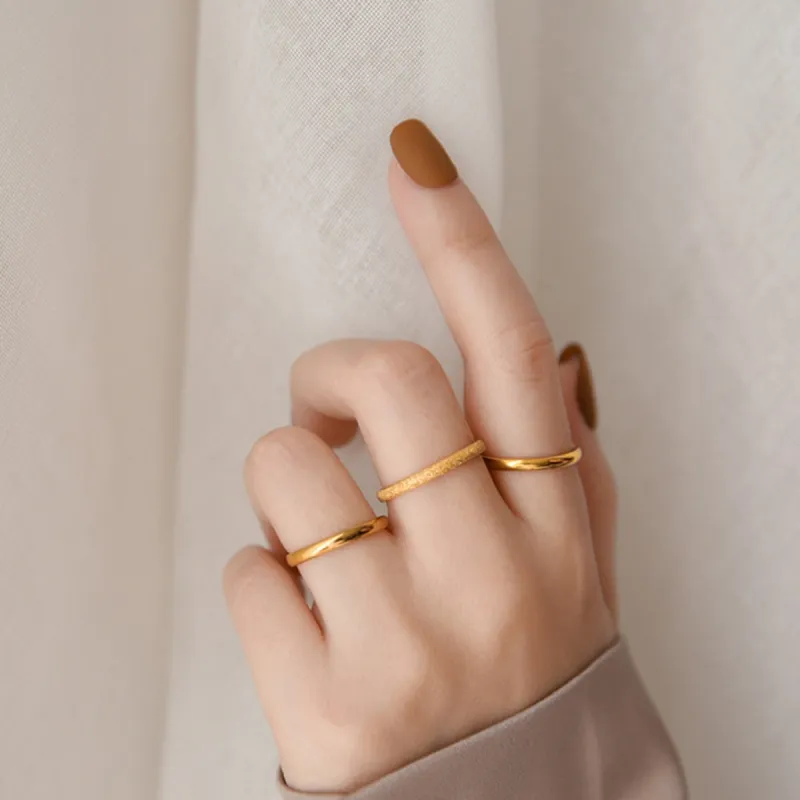 SGM Titanium Steel Rings Unisex-6