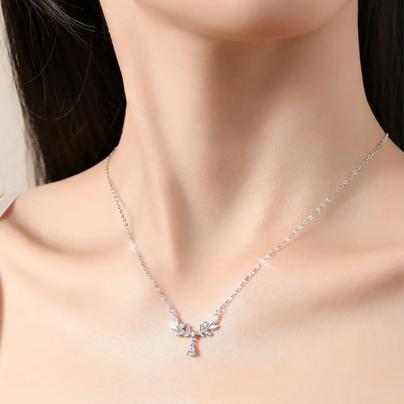 Mr. Shang S999 Fine Silver Wheat Niche Refined Premium Girls' Necklace Women's-7
