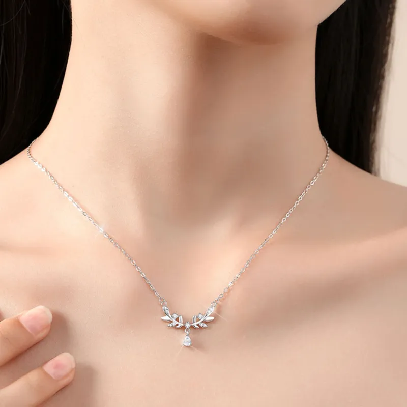 Mr. Shang S999 Fine Silver Wheat Niche Refined Premium Girls' Necklace Women's-9