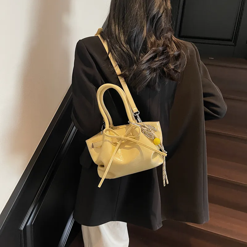 RUIPAI PU Handbag Women's Black/Ecru/Yellow/Pink-18