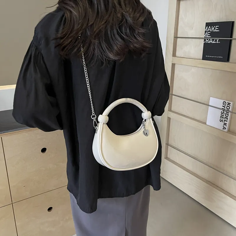 PINK·LAND Pu Handbag Shoulder Bag Regular Women's Silver/White/Black/Red/Gold-5