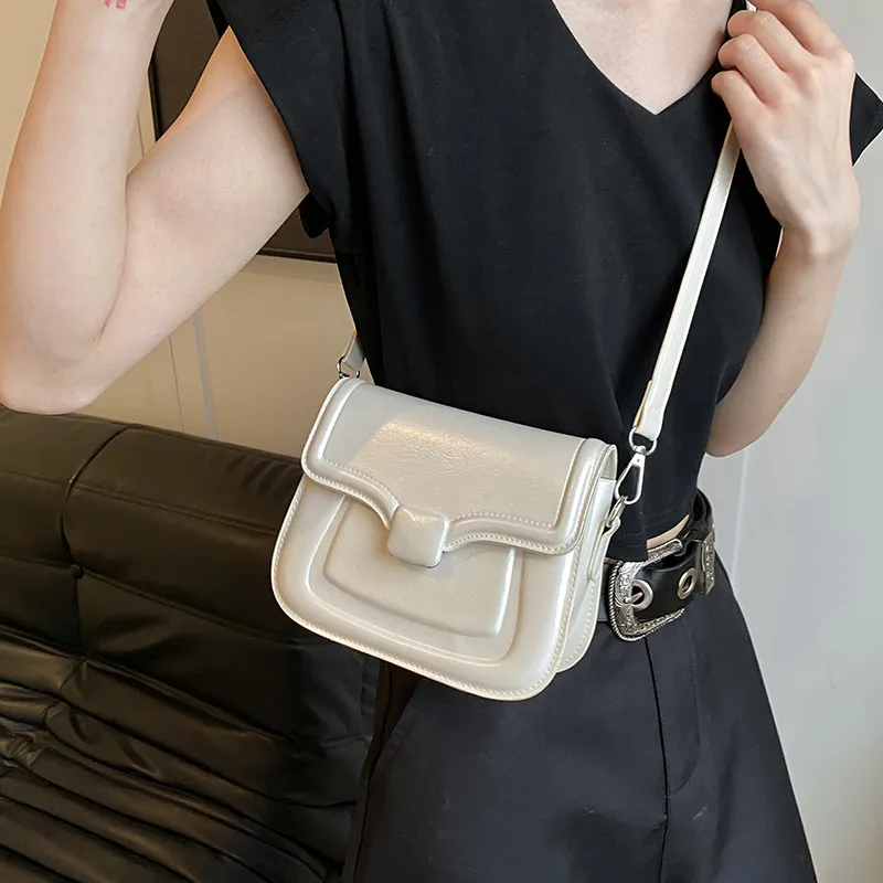 RUIPAI PU Shoulder Bag Regular Women's Silver/White/Blue/Black-10