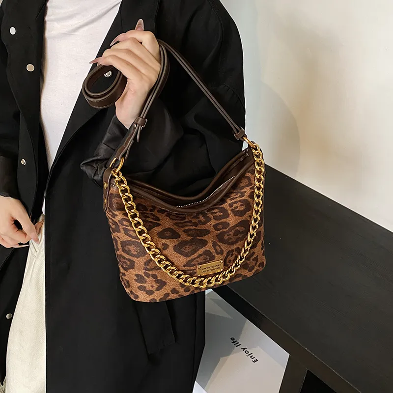 RUIPAI PU Crossbody Bag, Shoulder Bag Women's Leopard Print Brown/Leopard Print Coffee-2