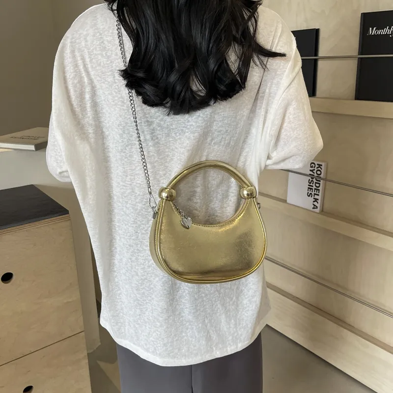 PINK·LAND Pu Handbag Shoulder Bag Regular Women's Silver/White/Black/Red/Gold-13