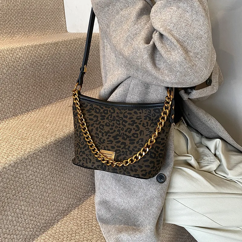 RUIPAI PU Crossbody Bag, Shoulder Bag Women's Leopard Print Brown/Leopard Print Coffee-8
