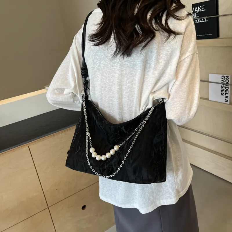 PINK·LAND PU Tote Crossbody Bag Shoulder Bag Women's Silver/Ecru/Green/Black-22