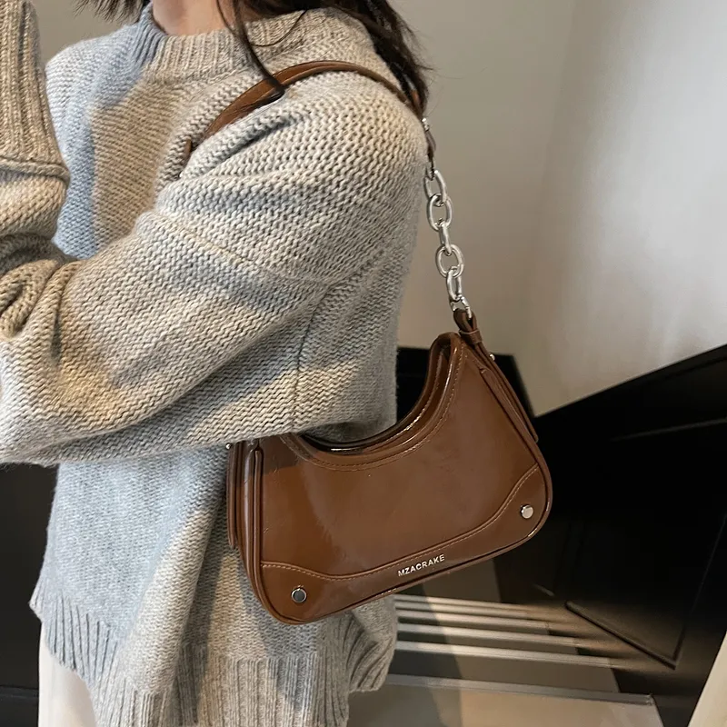 PINK·LAND PU Crossbody Bag, Shoulder Bag Women's Black/White/Silver/Pink-15