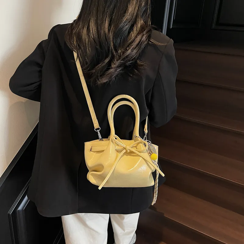RUIPAI PU Handbag Women's Black/Ecru/Yellow/Pink-16