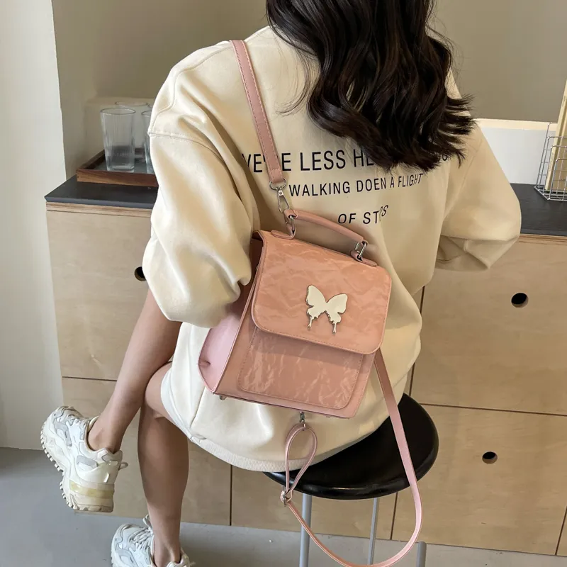 PINK·LAND PU Handbag Regular Women's White/Pink/Blue/Green/Black/Gray-9