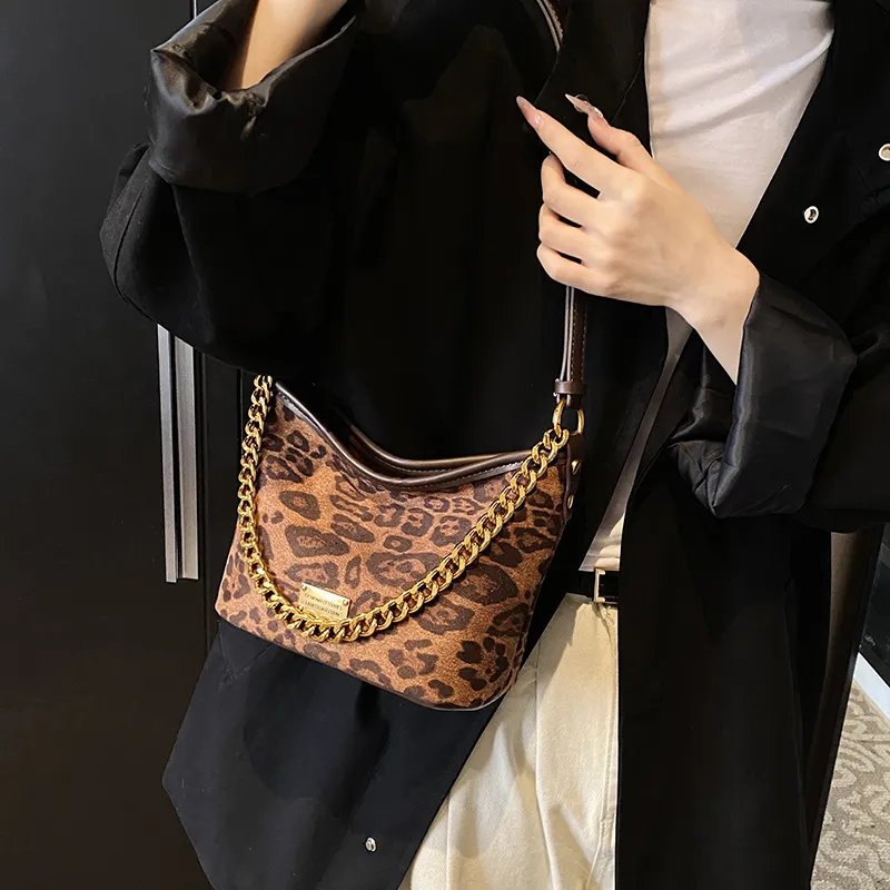RUIPAI PU Crossbody Bag, Shoulder Bag Women's Leopard Print Brown/Leopard Print Coffee-5