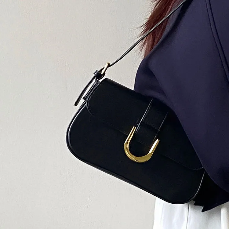 PINK·LAND Pu Shoulder Bag Regular Women's Burgundy Patent Leather+Shopping Bag/Black+Shopping Bag-1