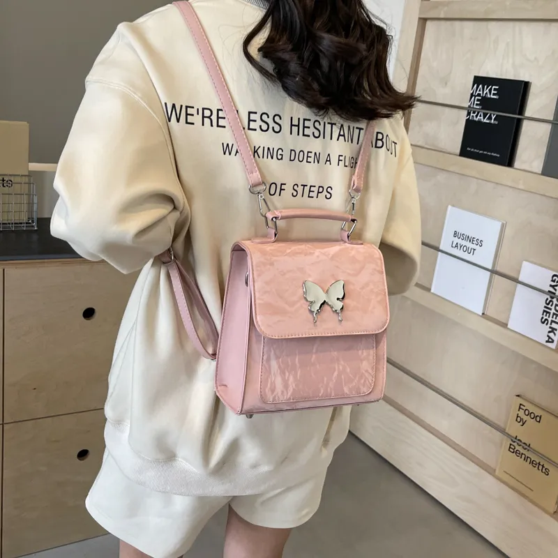 PINK·LAND PU Handbag Regular Women's White/Pink/Blue/Green/Black/Gray-8