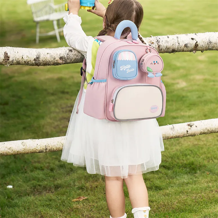 RUIPAI Polyester Backpack Kids' Honey Peach/Avocado/Tomato-1