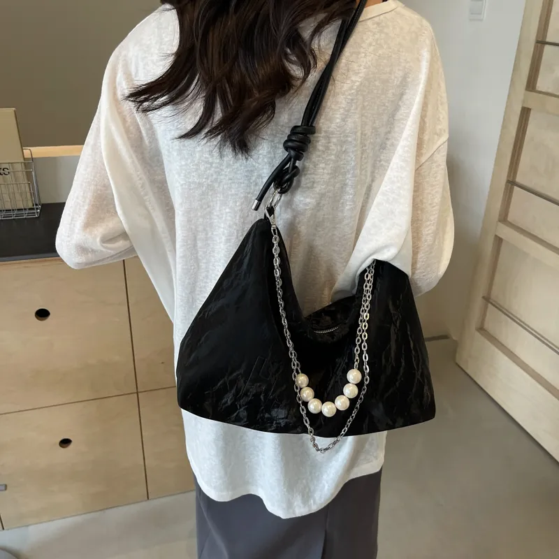 PINK·LAND PU Tote Crossbody Bag Shoulder Bag Women's Silver/Ecru/Green/Black-19